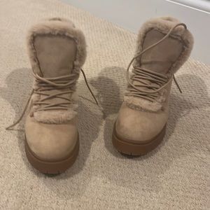 Tan Carmel color hiking boots